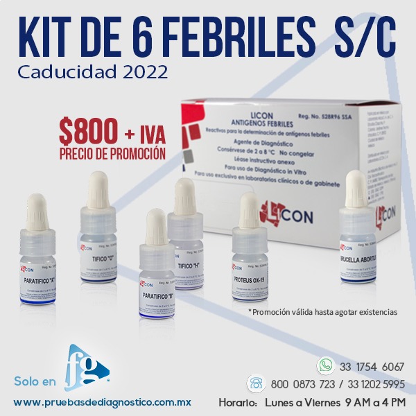 KIT DE 6 FEBRILES S/C