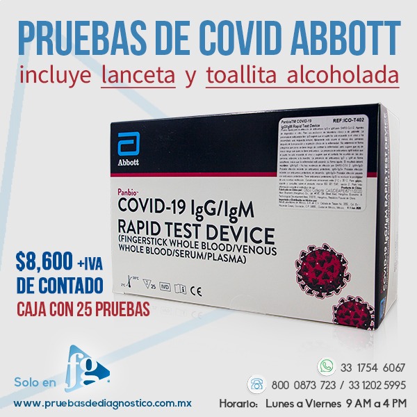 COVID-19 ABBOTT ALEGRE PRUEBAS RÁPIDAS