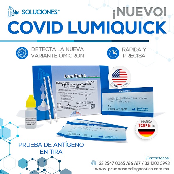 Prueba de COVID Variante Ómicron, Prueba de COVID Lumiquick