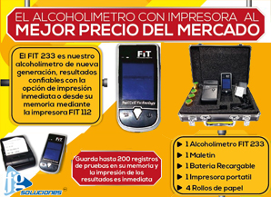 Alcoholimetro con impresora